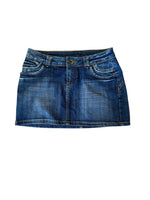 Load image into Gallery viewer, Vintage denim micro skirt S
