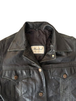 Load image into Gallery viewer, Vintage leather jacket S/M
