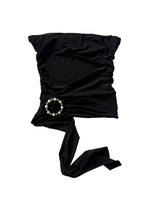 Load image into Gallery viewer, Vintage blact tube top S
